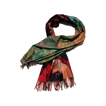 ZZ2324 Cashmere Scarf - Frieda, Garden Roses Headband