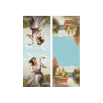 ZZ2327 Cashmere Scarf - Lady With Dove