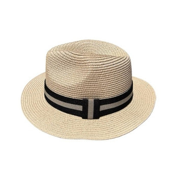 DN2 Cream Hat - Black And White Band