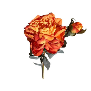 TH202337B Artificial Flower - Red And Yellow Rose