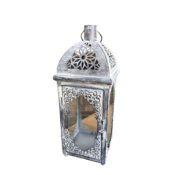 T211S Storm Lantern - Chalk Grey Flower Triangle