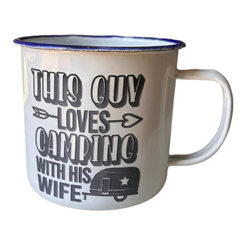 ENA85 Engraved Enamel Mug - This Guy Loves