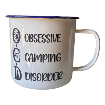 ENA87 Engraved Enamel Mug - O.C.D