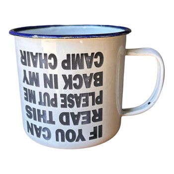 ENA88 Engraved Enamel Mug - Read This