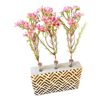 FHB1 Flower Holder 3 Hole Tube - Zig Zag
