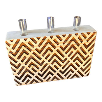 FHB1 Flower Holder 3 Hole Tube - Zig Zag