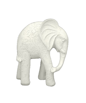 ELLIE03W Polyresin White Sabie Elephant