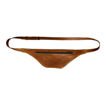 PD742 Leather Three Zip Moon Bag