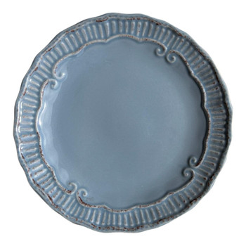 TJL25525B Ceramic Side Plate - Deep Blue Grey, Twirls Patterns