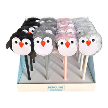 ZF2169 Figurine Pens Box of 16 - Penguins