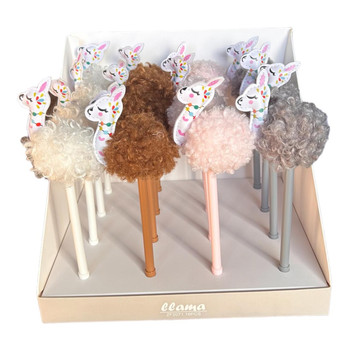 ZF2071 Figurine Pens Box of 16 - Llamas ZF2071 Figurine Pens Box of 16 - Llamas