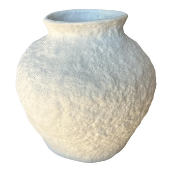 0203C Ceramic Vase - Rough Texture White