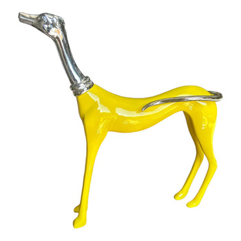H2000586 Decor Piece - Yellow Greyhound