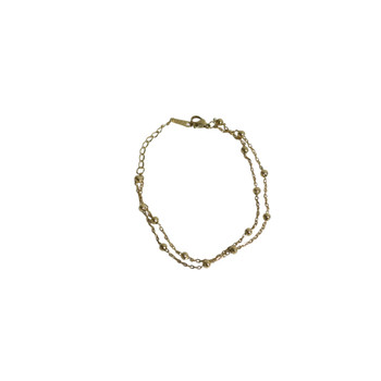 JANACW15 Bracelet - Gold Round Beads