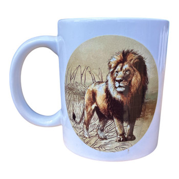 CPM131 Ceramic Printed Mug - Lion