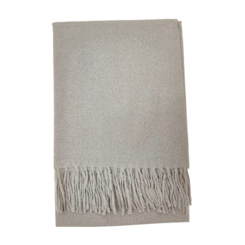 YX2503C Thick Polyester Scarf - Light Grey