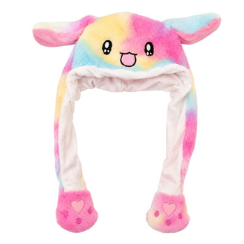 CH4 Polyester Animal Squeeze Hat - Colourful Rabbit