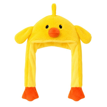 CH20 Polyester Animal Squeeze Hat - Yellow Chick