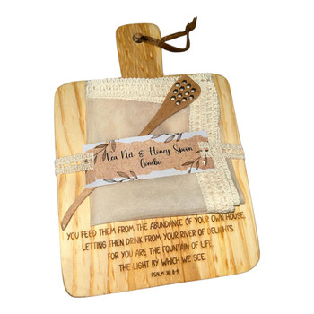 WDPLAT3 Wooden Tea Net Platter - Psalm 36 8-9 WDPLAT3 Wooden Tea Net Platter - Psalm 36 8-9