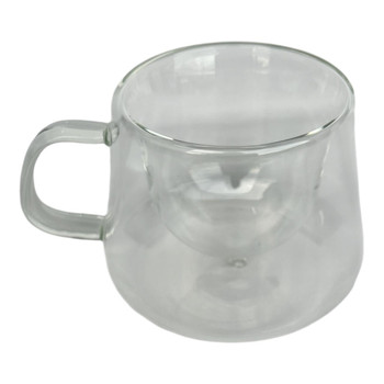 79328 Clear 200ml Double Wall Glass Mug