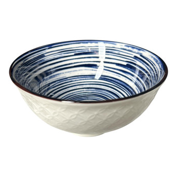 W43C Ceramic Bowl - Blue Swirls