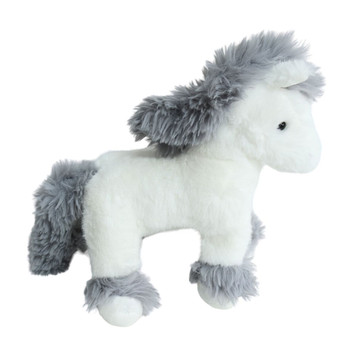 KM23CMB Soft Toy 23cm - White Fluffy Horse