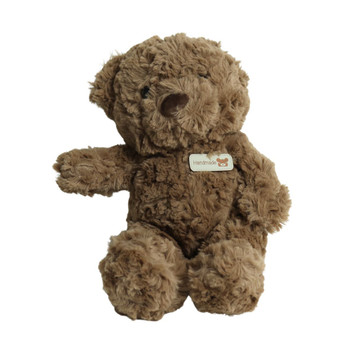 SWK32BA Soft Toy 32 cm - Brown Bear, Handmade Badge