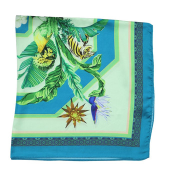 SCA821G Square Polyester Scarf - Jungle Bloom SCA821G Square Polyester Scarf - Jungle Bloom