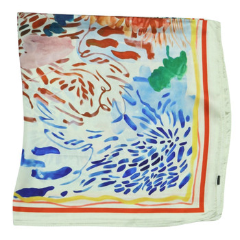 SCA821H Square Polyester Scarf - Watercolor Splash SCA821H Square Polyester Scarf - Watercolor Splash