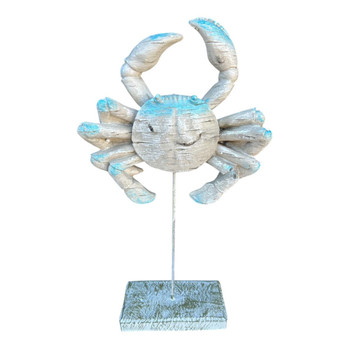 CRABCP33 Animal Craft - Blue Tip Beige Crab