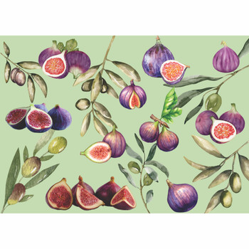 PLACEML405 Disposable Placemat - Figs And Olives
