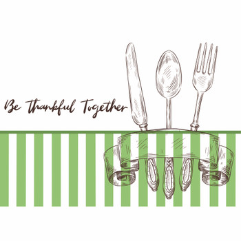 PLACEML406 Disposable Placemat - Be Thankful Together
