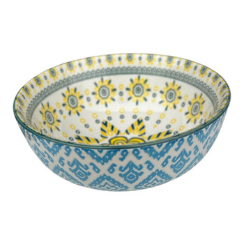 ZY027J Ceramic Bowl 6cmh - Sunflower Mosaic