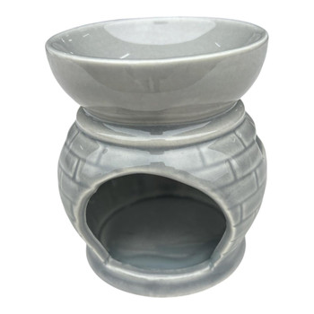 82265C Ceramic Burner - Grey, Brick Pattern