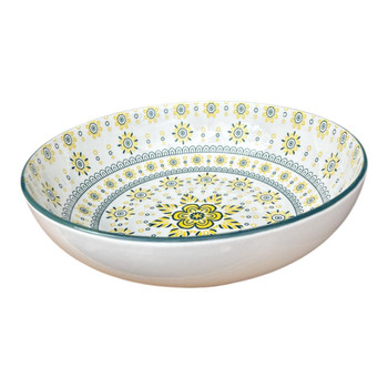 ZY020G Ceramic Fruit Bowl - Sunburst Meadow