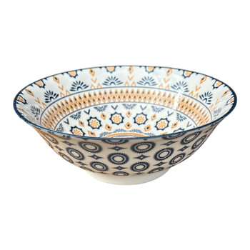 ZY006G Ceramic Bowl 21x8cm - Amber Mosaic
