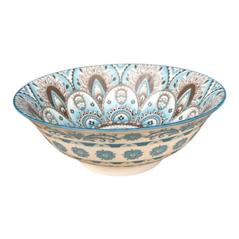 ZY006H Ceramic Bowl 21x8cm - Coastal Mandala