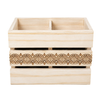UTENP2 Pine Utensil Holder - Natural Pattern