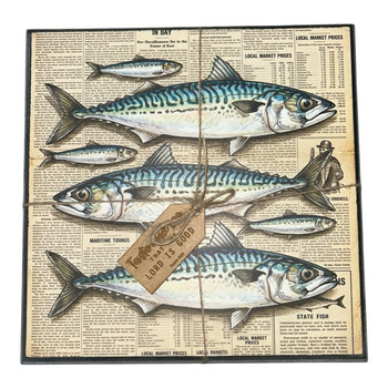 HPS02 Wooden Hotpot Stand - Fishes