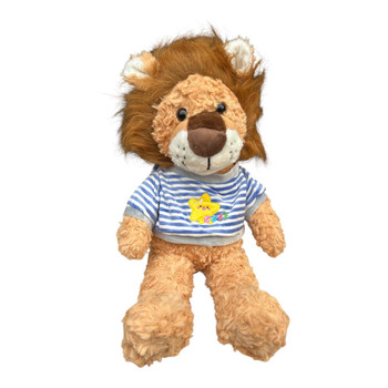SK18860 Plush Soft Toy 60cm – Blue Striped Shirt Lion