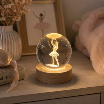 GD6B 3D Crystal LED Light Globe 6cm – Ballerina