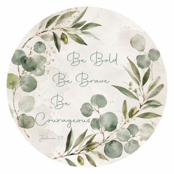 DISPR02 Disposable Round Placemat 24Pc - Be Bold Eucalyptus