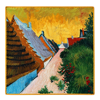 HH2608B Polyester Square Scarf – Golden Village Rooftops