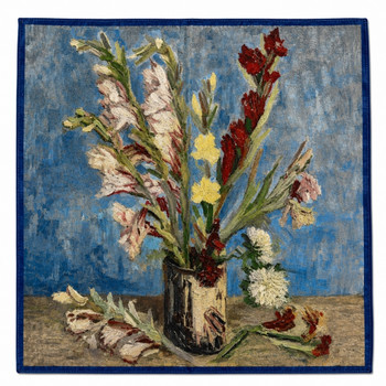 HH2608M Polyester Square Scarf – Floral Still Life