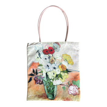 HH2609B Polyester Tote Bag – Vibrant Floral Bouquet