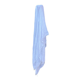 XY2601A Lightweight Crinkle Scarf – White