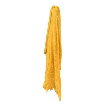 XY2601K Lightweight Crinkle Scarf – Mustard Yellow