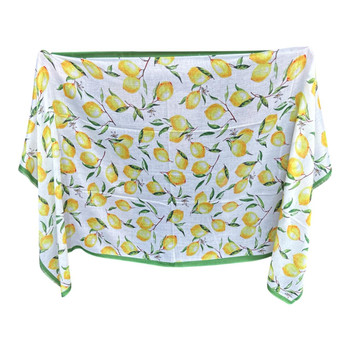 BY2603C Viscose Scarf – Watercolour Lemon Print
