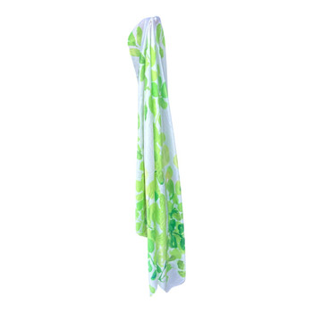 BY2603H Viscos Scarf – Watercolour Green Botanical Print