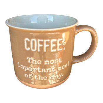 BPM6748D Ceramic Mug – Coffee Quote – Caramel